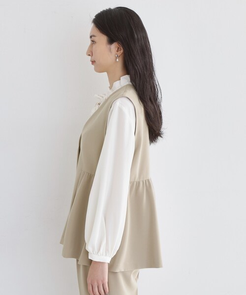 THE SHOP TK ベスト ジレ 「セットアップ可/洗濯機可/イージーケア/防