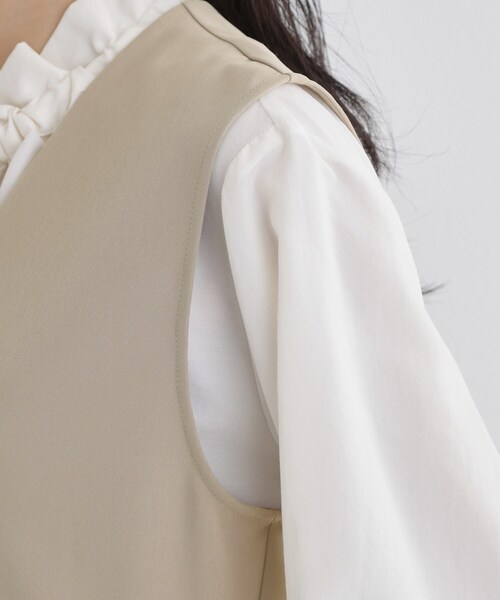 THE SHOP TK ベスト ジレ 「通勤・セレモニー」ダブルクロス