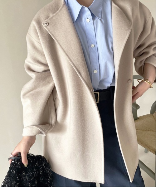 SLOBE IENA（スローブイエナ） ノーカラージャケット - ネイビー