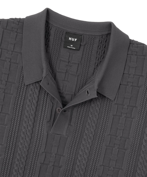 「HUF」 半袖ニット X-LARGE ブルー メンズ_画像3