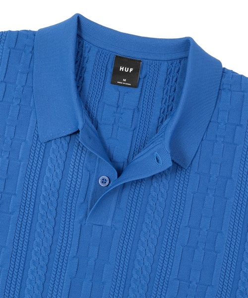 「HUF」 半袖ニット X-LARGE ブルー メンズ_画像9