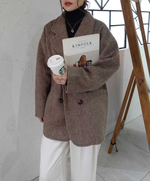 「CORNERS」 テーラードジャケット M ブラウン レディース_画像2