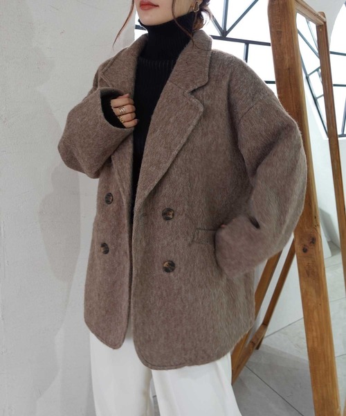 「CORNERS」 テーラードジャケット M ブラウン レディース_画像3