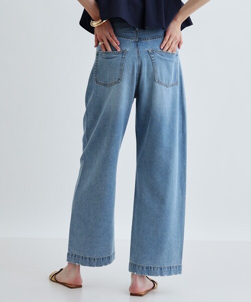 「GALLEST」 デニムパンツ 38 ホワイト レディース_画像4