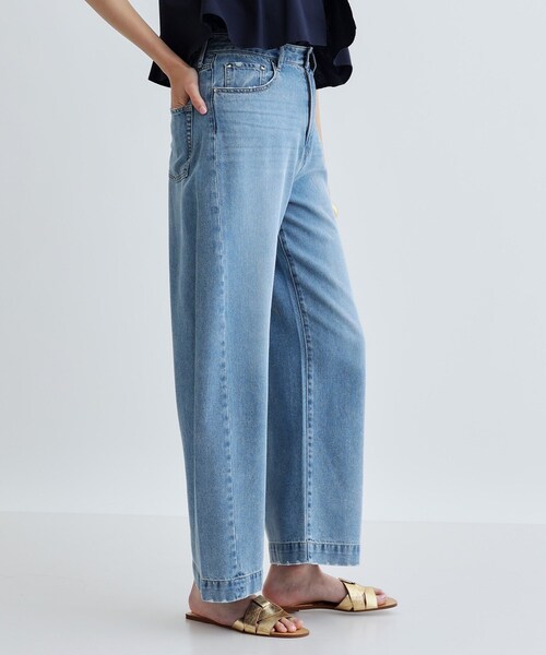 「GALLEST」 デニムパンツ 38 ホワイト レディース_画像5