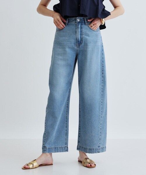 「GALLEST」 デニムパンツ 38 ホワイト レディース_画像6