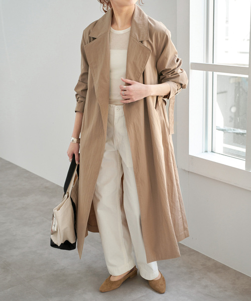 【お値下】【即売カラー】Spick & Spanエアリーギャバジンコート38春秋 Spick＆Span（スピック アンド スパン） コート アウター 「追加