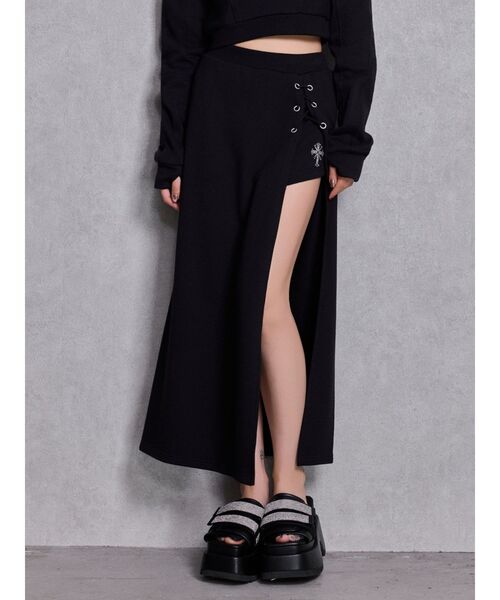 GYDA（ジェイダ） スカート sacred edge crossレースアップロング