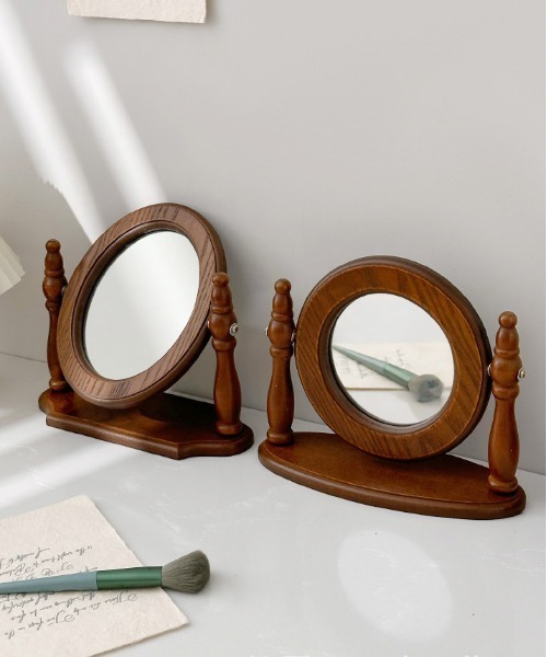 Port（ポート） 鏡 「 」 ウッド スタンド ミラー : ZOZOTOWN Yahoo!店