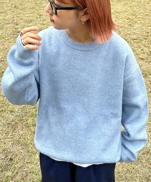 「CIAOPANIC TYPY」 長袖ニット LARGE サックスブルー メンズ_画像9