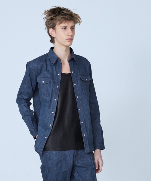 5351 POUR LES HOMMES シャツ 「セットアップ対応」長袖 デニムシャツ