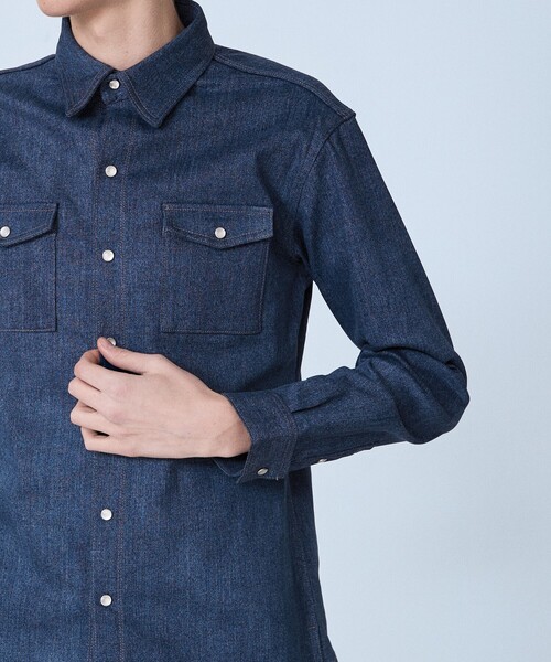 5351 POUR LES HOMMES シャツ 「セットアップ対応」長袖 デニムシャツ