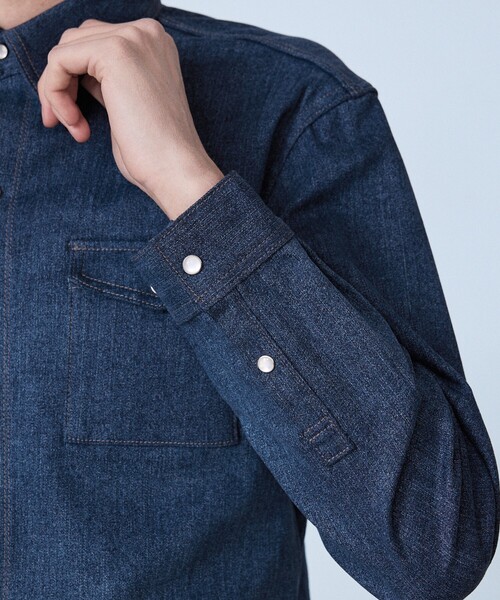5351 POUR LES HOMMES シャツ 「セットアップ対応」長袖 デニムシャツ