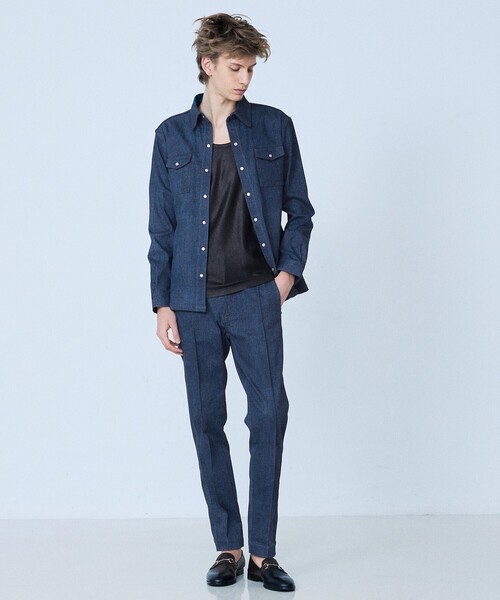 5351 POUR LES HOMMES シャツ 「セットアップ対応」長袖 デニムシャツ
