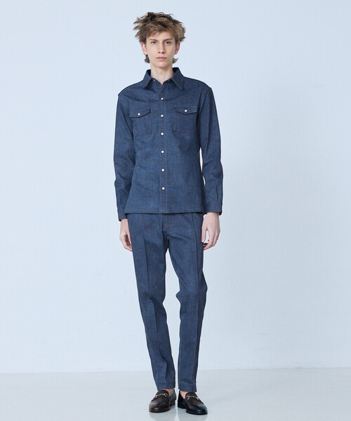 5351 POUR LES HOMMES シャツ 「セットアップ対応」長袖 デニムシャツ