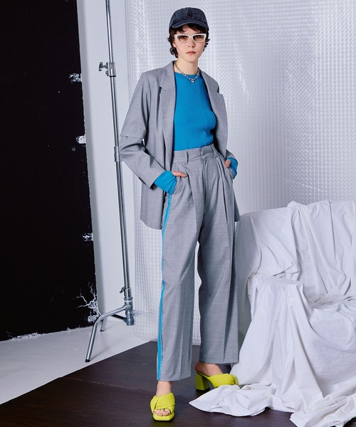 「MAISON SPECIAL」 パンツ 38 グレー レディース_画像2