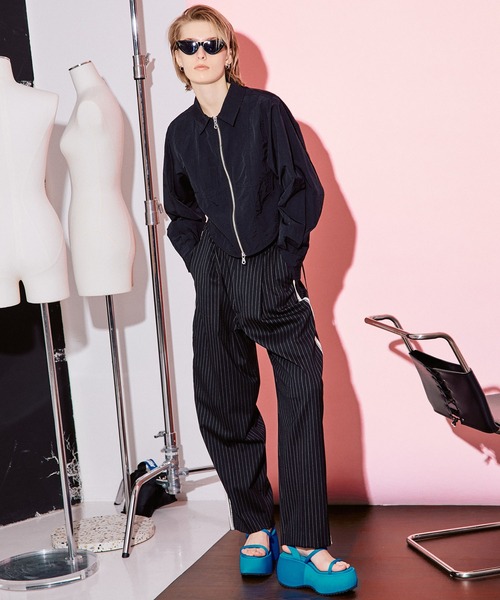 「MAISON SPECIAL」 パンツ 38 グレー レディース_画像4