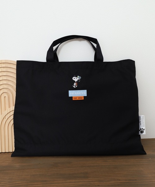 PEANUTS トートバッグ SNOOPY スヌーピー レッスントートバッグ