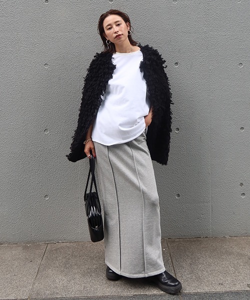 「CREDONA」 ロングスカート FREE ブラック レディース_画像5