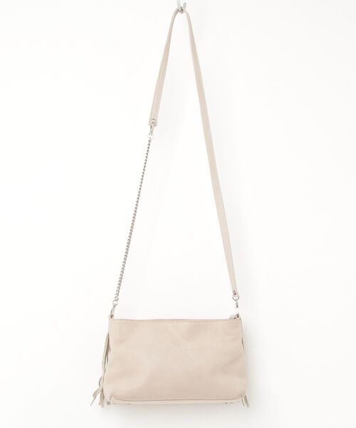 「DEL CONTE」 フリンジショルダーバッグ - ベージュ レディース_画像2