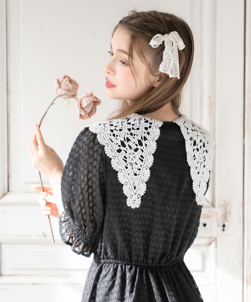 「DearMyLoveRose」 半袖ワンピース LARGE ベビーピンク レディース_画像6