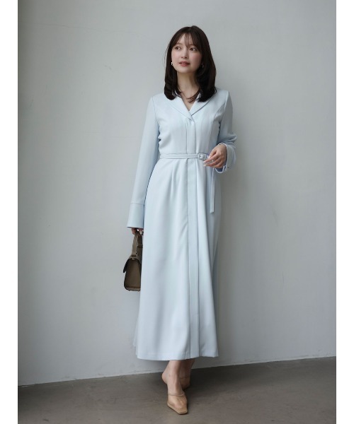 anuans（アニュアンス） ワンピース ダブルサテングレースワンピース