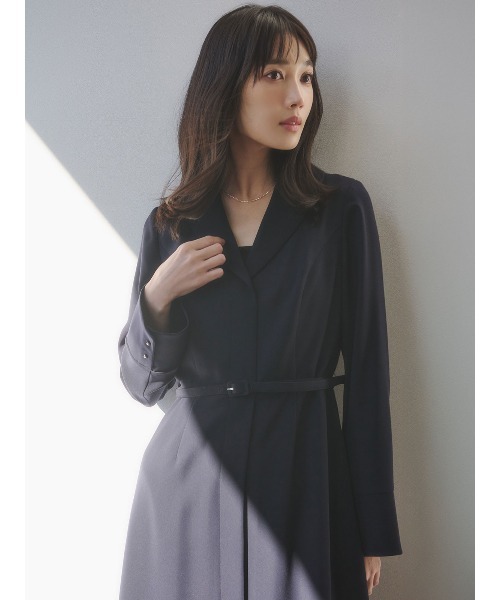 アニュアンス ダブルサテンクラシカルワンピース サイズ0 アニュアンス