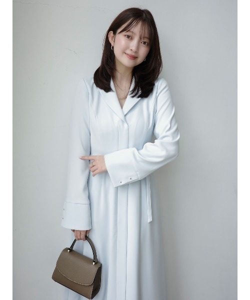 anuans（アニュアンス） ワンピース ダブルサテングレースワンピース