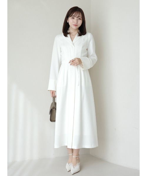 anuans（アニュアンス） ワンピース ダブルサテングレースワンピース