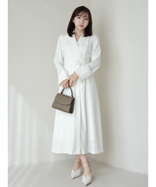 anuans（アニュアンス） ワンピース ダブルサテングレースワンピース