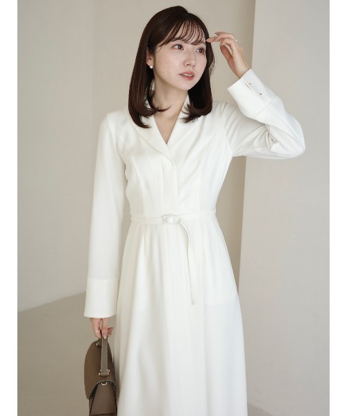 anuans（アニュアンス） ワンピース ダブルサテングレースワンピース