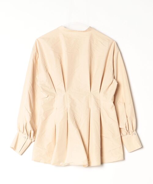 「PLST」 長袖ブラウス S ベージュ レディース_画像2