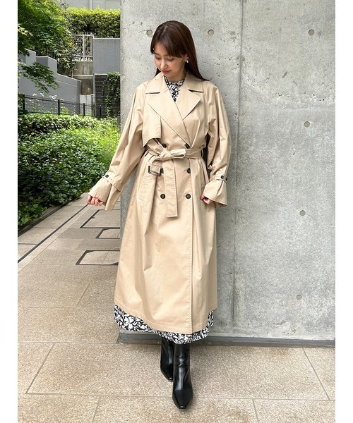 「SNIDEL」 トレンチコート 0 アイボリー レディース_画像5