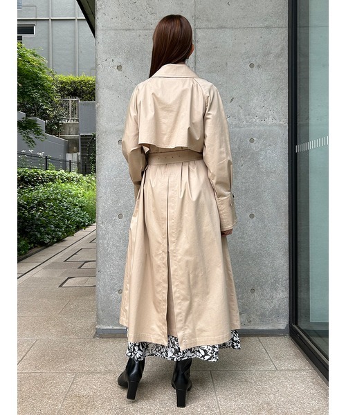「SNIDEL」 トレンチコート 0 アイボリー レディース_画像6
