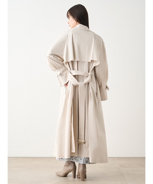 「SNIDEL」 トレンチコート 0 アイボリー レディース_画像9