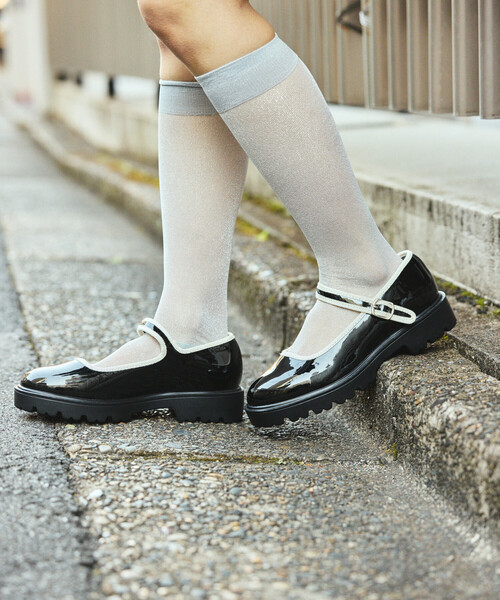 定価10万 ROCHAS ジャガード メリージェーン フラットシューズ 花柄 FREAK'S STORE（フリークスストア） バレエシューズ パンプス 晴雨兼用