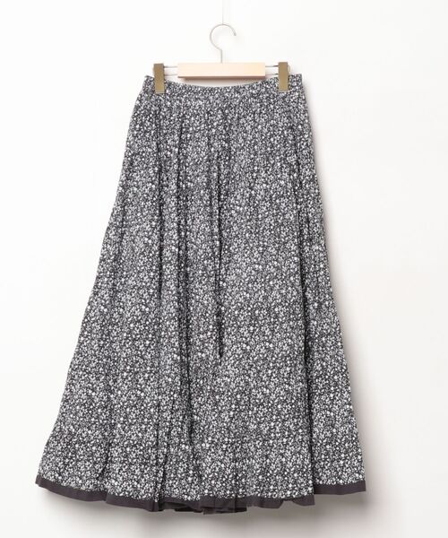 「MARIHA」 花柄フレアスカート - ブラック レディース_画像2
