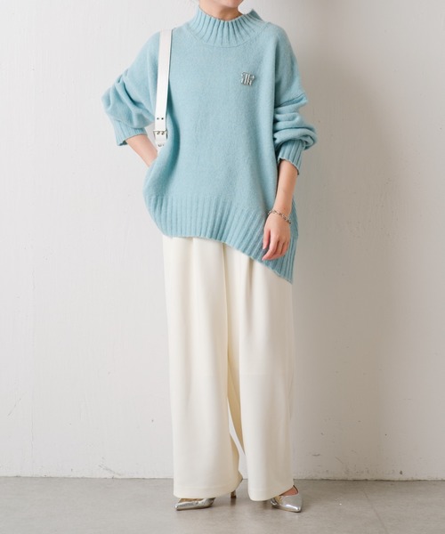 「COLLAGE GALLARDAGALANTE」 長袖ニット FREE ネイビー レディース_画像2