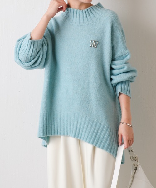 「COLLAGE GALLARDAGALANTE」 長袖ニット FREE ネイビー レディース_画像3