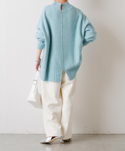 「COLLAGE GALLARDAGALANTE」 長袖ニット FREE ネイビー レディース_画像8