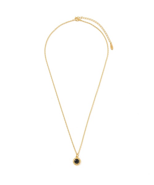 ネックレス STONE SILVER NECKLACE 24KPD メンズの画像