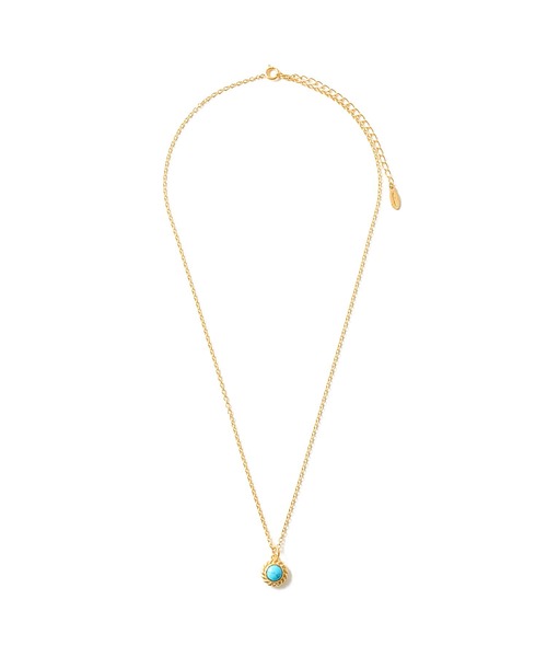 ネックレス STONE SILVER NECKLACE 24KPD メンズの画像