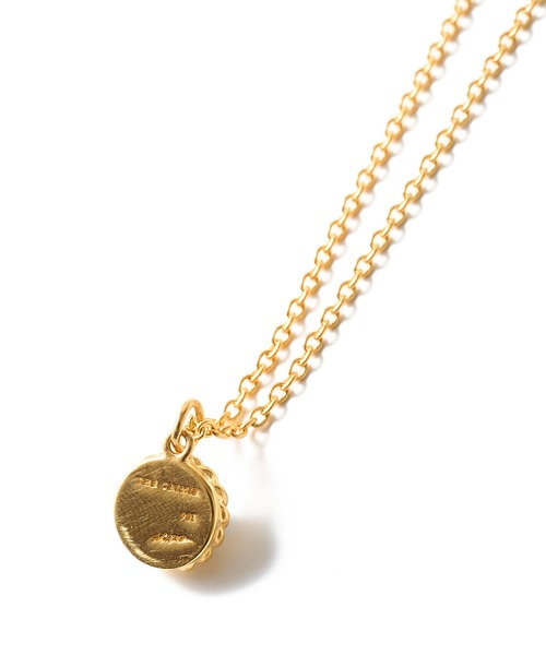 ネックレス STONE SILVER NECKLACE 24KPD メンズの画像