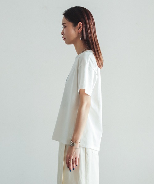 「FIL DE FER」 半袖Tシャツ FREE ホワイト レディース_画像2