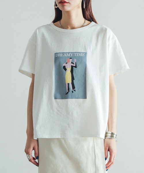 「FIL DE FER」 半袖Tシャツ FREE ホワイト レディース_画像7