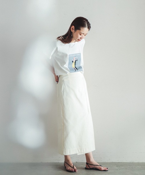「FIL DE FER」 半袖Tシャツ FREE ホワイト レディース_画像9
