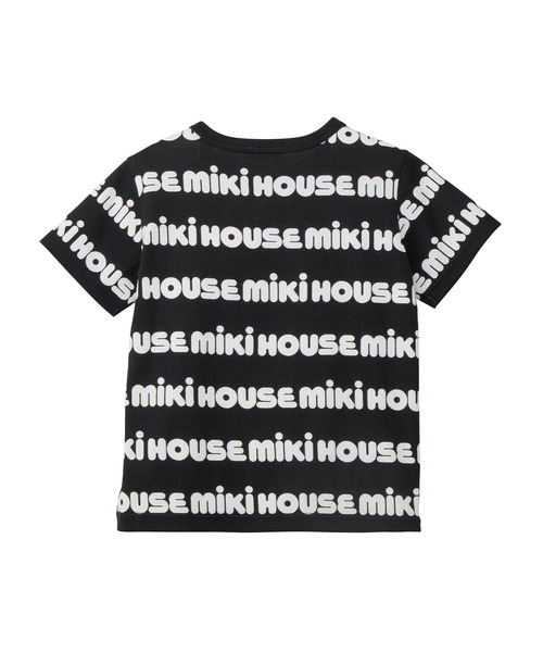 MIKI HOUSE（ミキハウス） tシャツ 「WEB限定」総柄ロゴ半袖Tシャツ