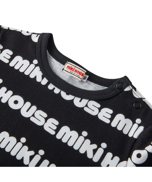 MIKI HOUSE（ミキハウス） tシャツ 「WEB限定」総柄ロゴ半袖Tシャツ