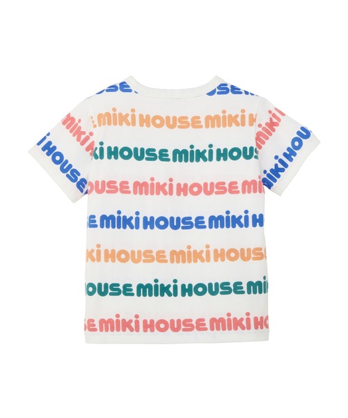 MIKI HOUSE（ミキハウス） tシャツ 「WEB限定」総柄ロゴ半袖Tシャツ