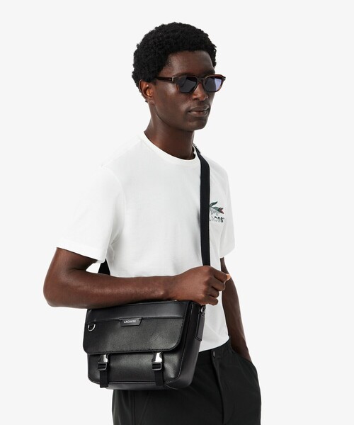 LACOSTE（ラコステ） ショルダーバッグ オシアン レザーフラップ